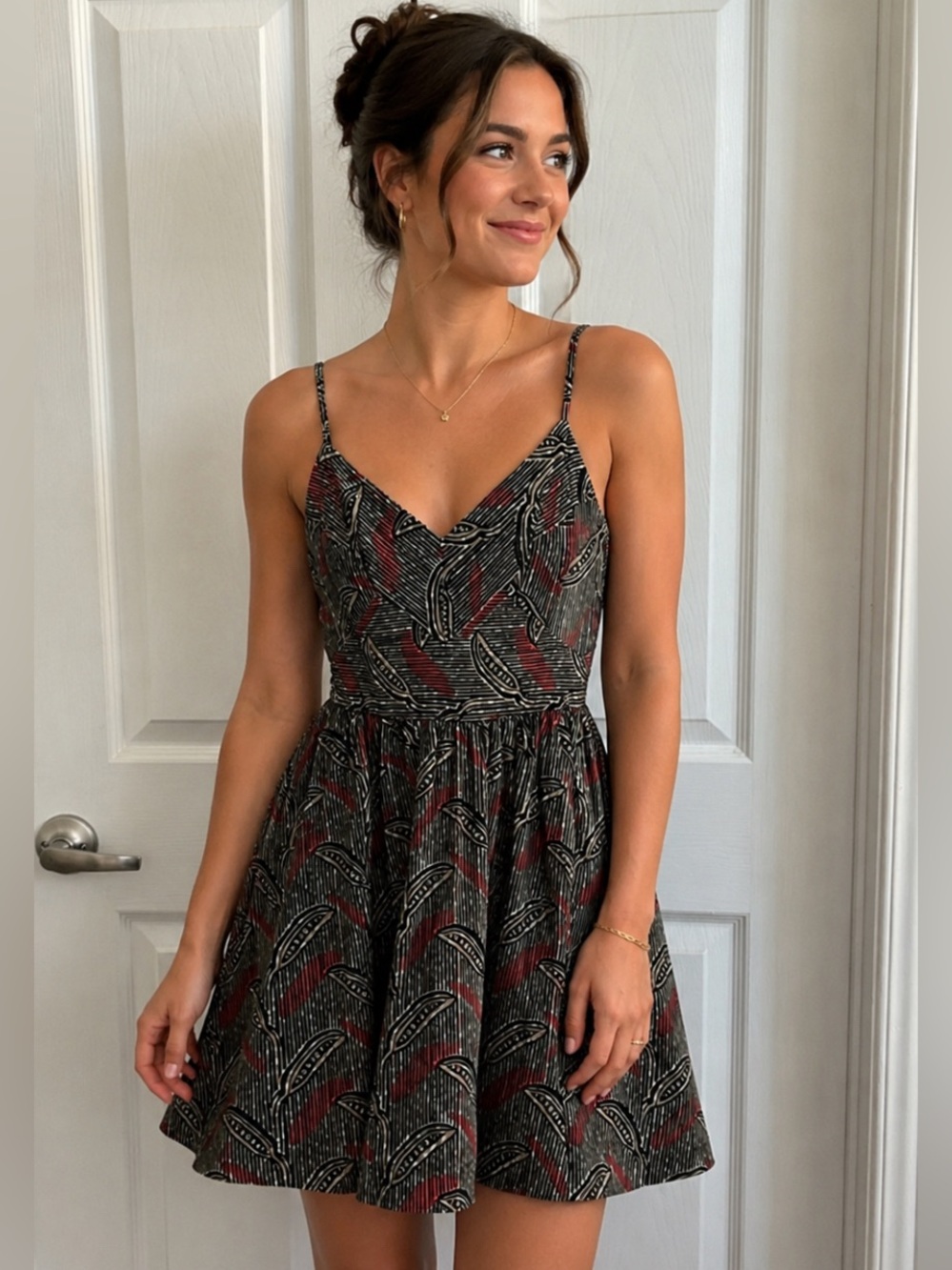 NEW Adorable vintage Roxy dress with pea pod pattern.